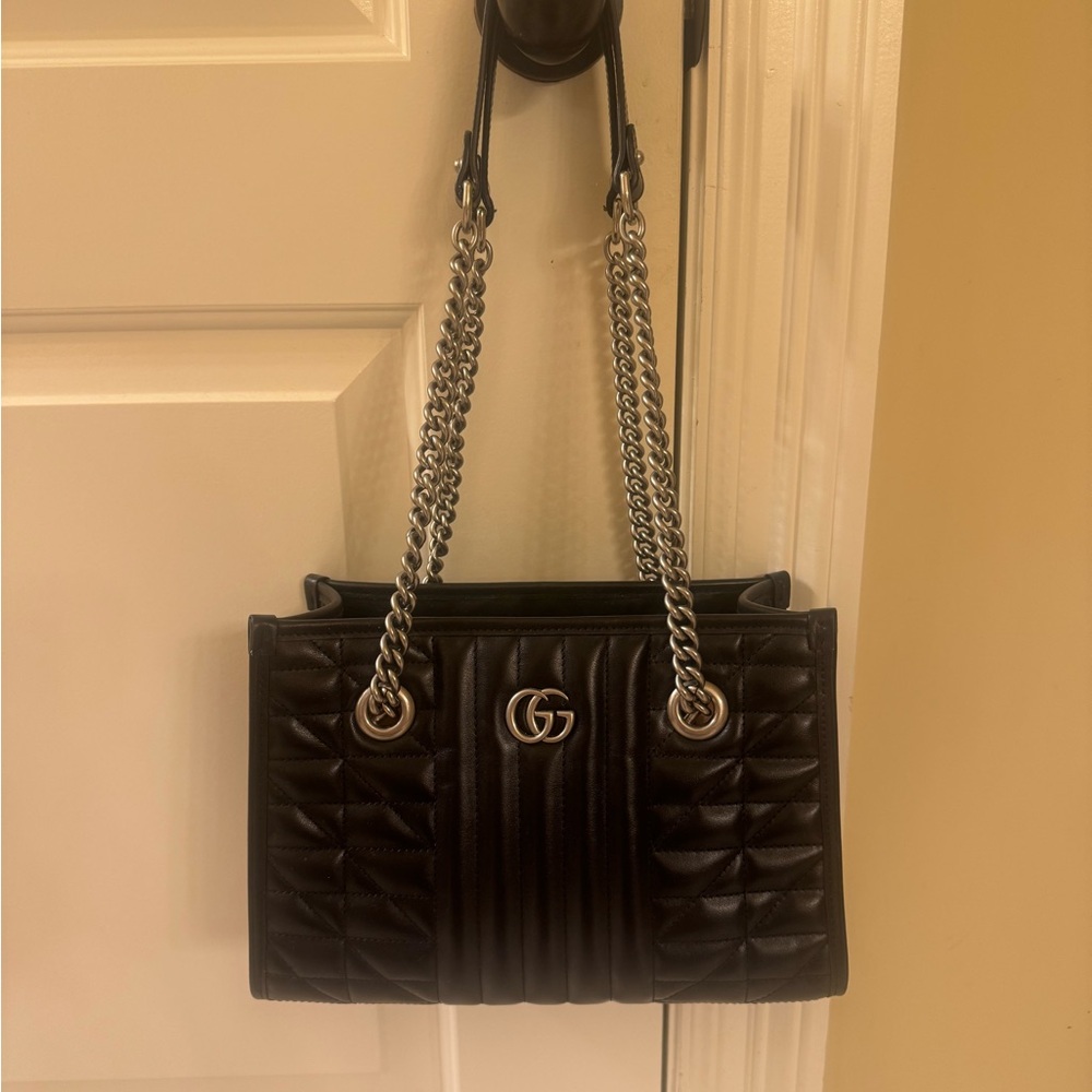 Gucci Black Quilted Leather Shoulder Bag